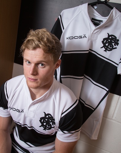 Aled Davies and the new Barbarians shirt